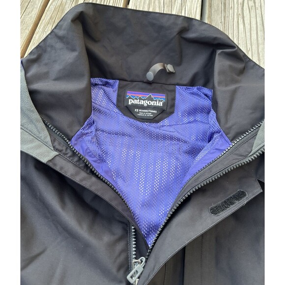 Patagonia Snowbelle h2no Women's XS Jacket Shell Only RECCO Missing Hood - Black - Picture 10 of 11